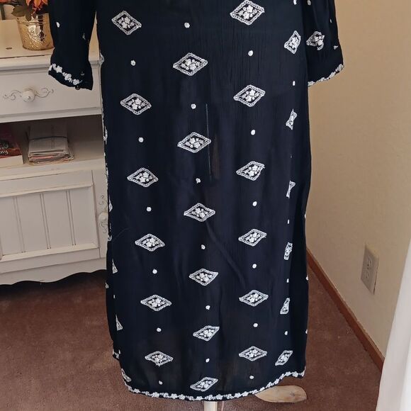 Free People Lily of the Valley Gauze Gothcore Dress - Picture 10 of 16